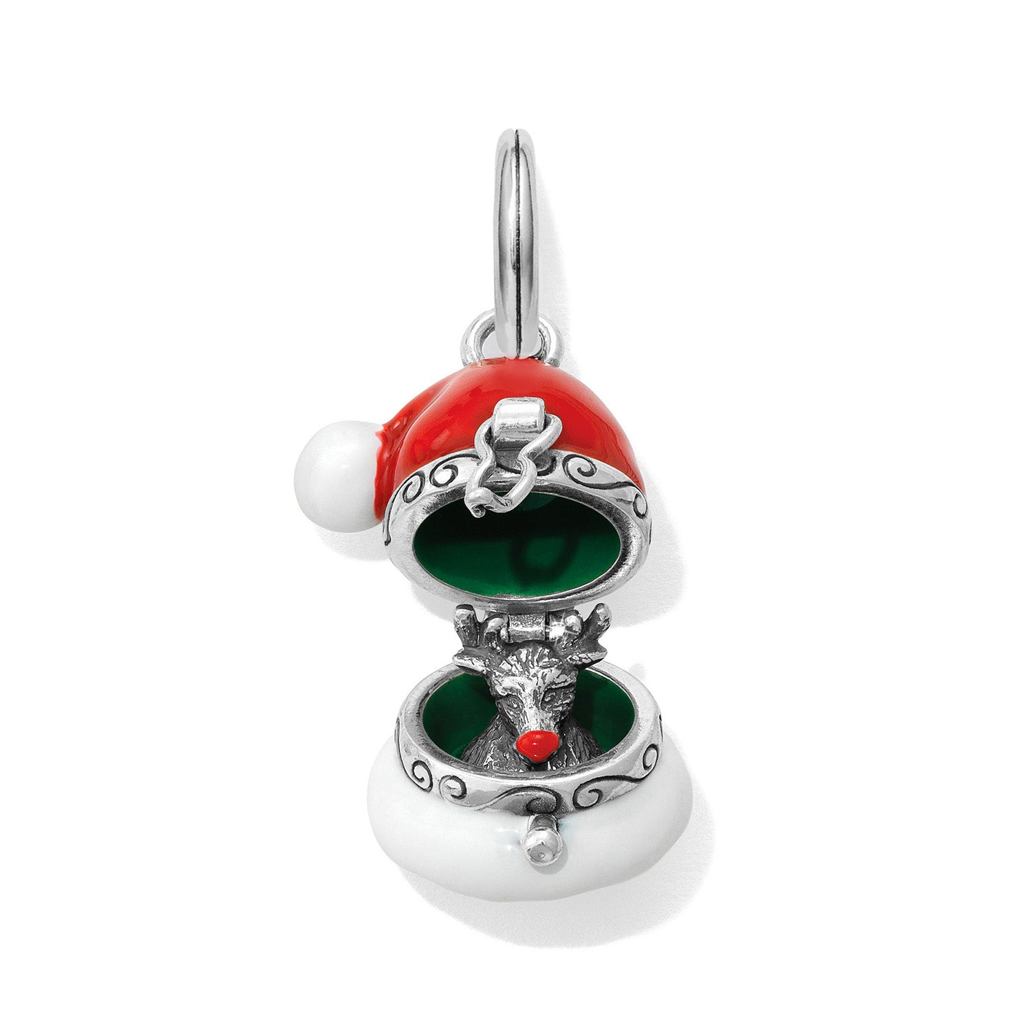 Santa's Surprise Hat Charm