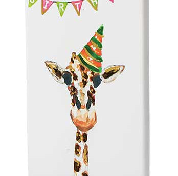 Happy Birthday Giraffe Hand Painted Flaytz Candle Apparel & accessories Flaytz Candle