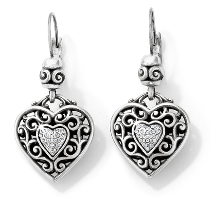 Reno Heart Leverback Earrings J14692 Earrings Brighton