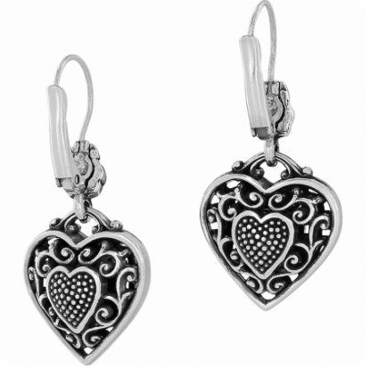 Reno Heart Leverback Earrings J14692 Earrings Brighton