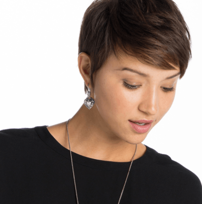 Reno Heart Leverback Earrings J14692 Earrings Brighton