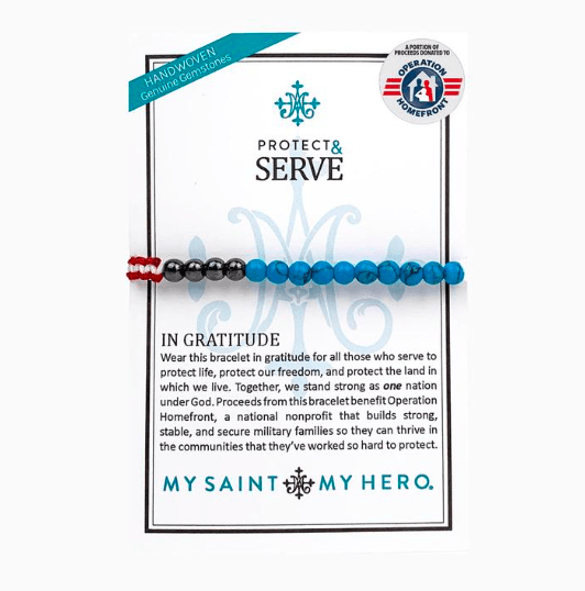 Protect & Serve in Gratitude Bracelet Bracelets My Saint My Hero
