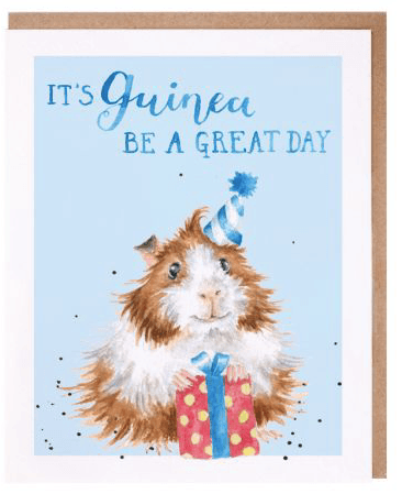 Guinea Be A Great Day Birthday Card cards wrendale designs