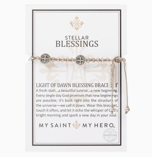 Stellar Blessings Light of Dawn Blessing Bracelet My Saint My Hero