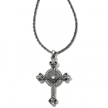 Alcazar Heart Small Cross Necklace JM0581 necklace Brighton