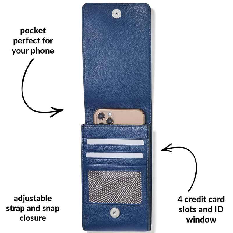 Cell Phone Wallet Snap Pocket