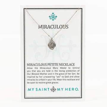 Miraculous Petite Silver Necklace Necklaces My Saint My Hero