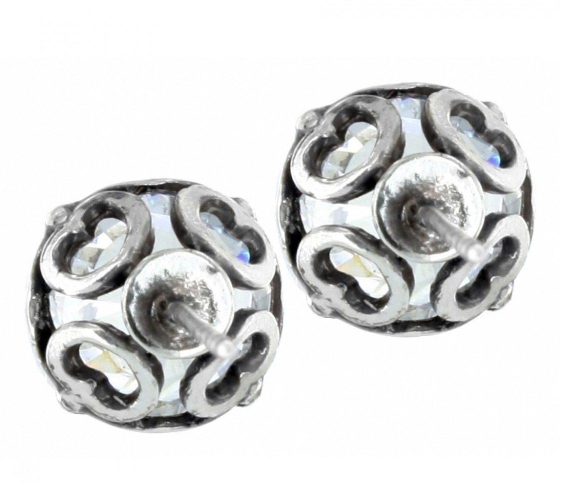 Brilliance 8MM Post Earrings JE154B Earrings Brighton