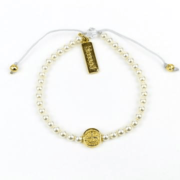 Pearl Birthday Blessing Gold Bracelets Bracelets My Saint My Hero