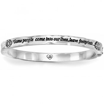 Footprints Hinged Bangle JB0962 Bracelets Brighton