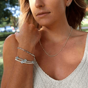 Pearl Birthday Blessing Silver Bracelets Bracelets My Saint My Hero