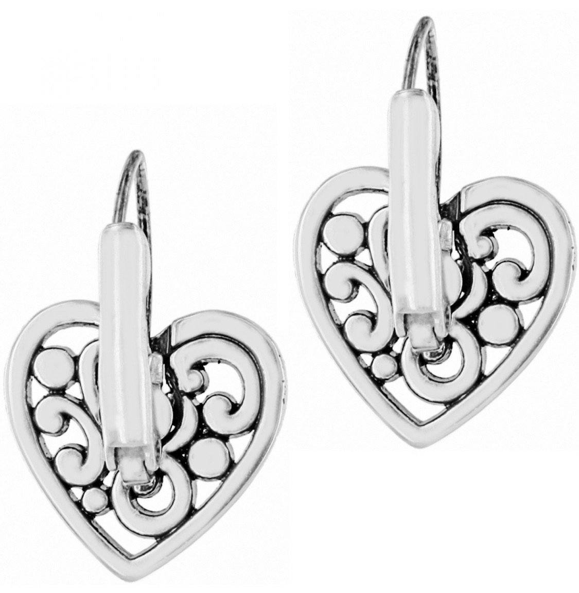Contempo Heart Leverback Earrings J19870 Earrings Brighton