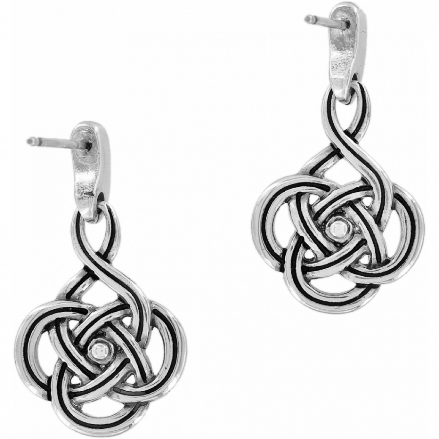 Interlok Petite Post Drop Earrings JA1811 Earrings Brighton
