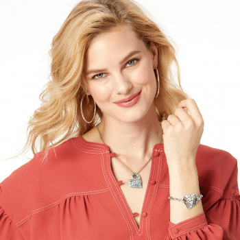 Pebble Heart Chain Bracelet JF6630 Bracelets Brighton