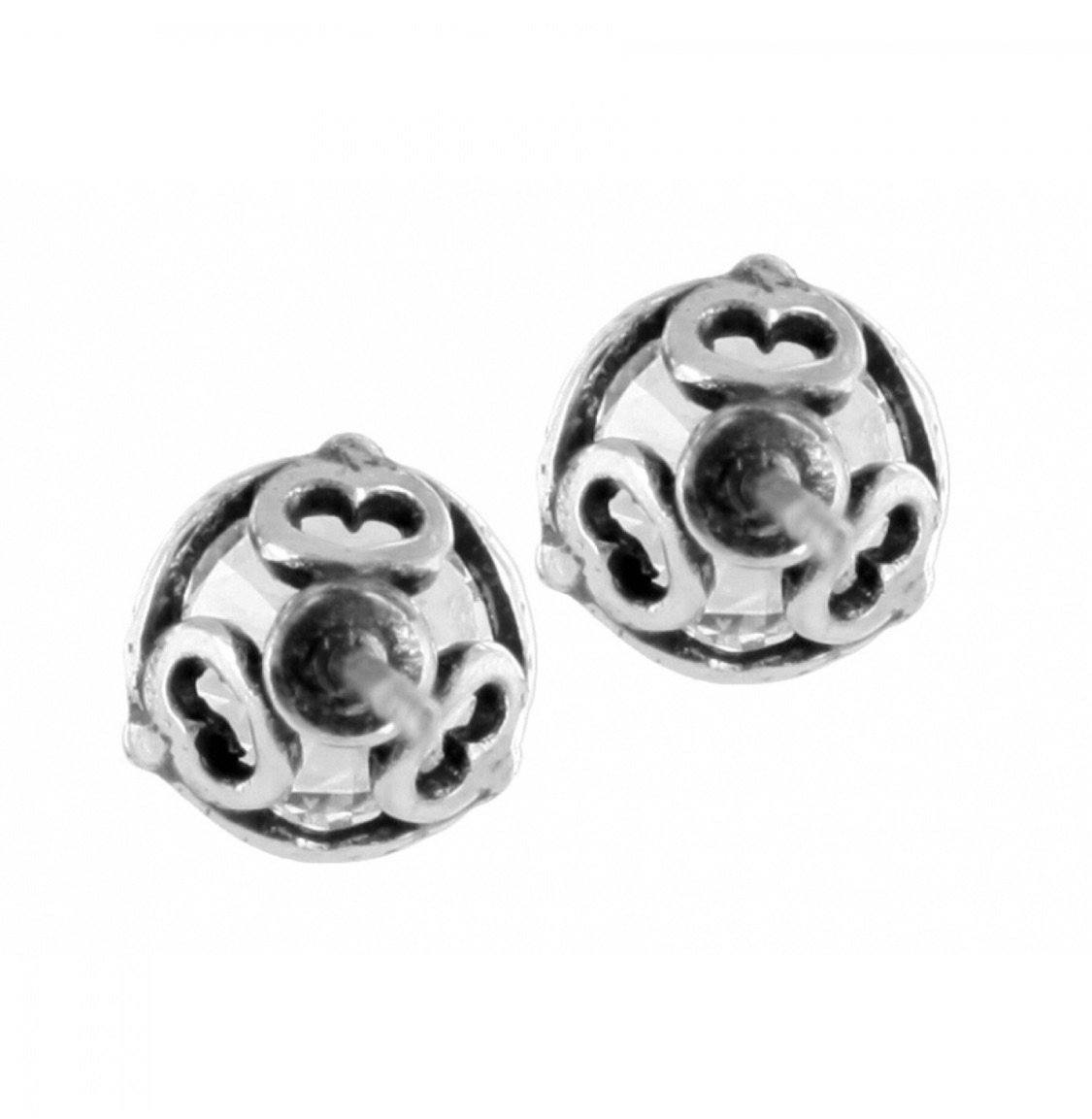 Brilliance 7MM Post Earrings JE154A Earrings Johnathan Michael's Boutique