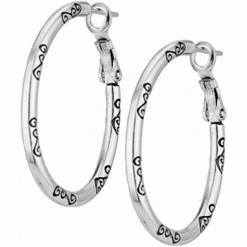 Oval Hoop Charm Earrings JE0020 Earrings Brighton