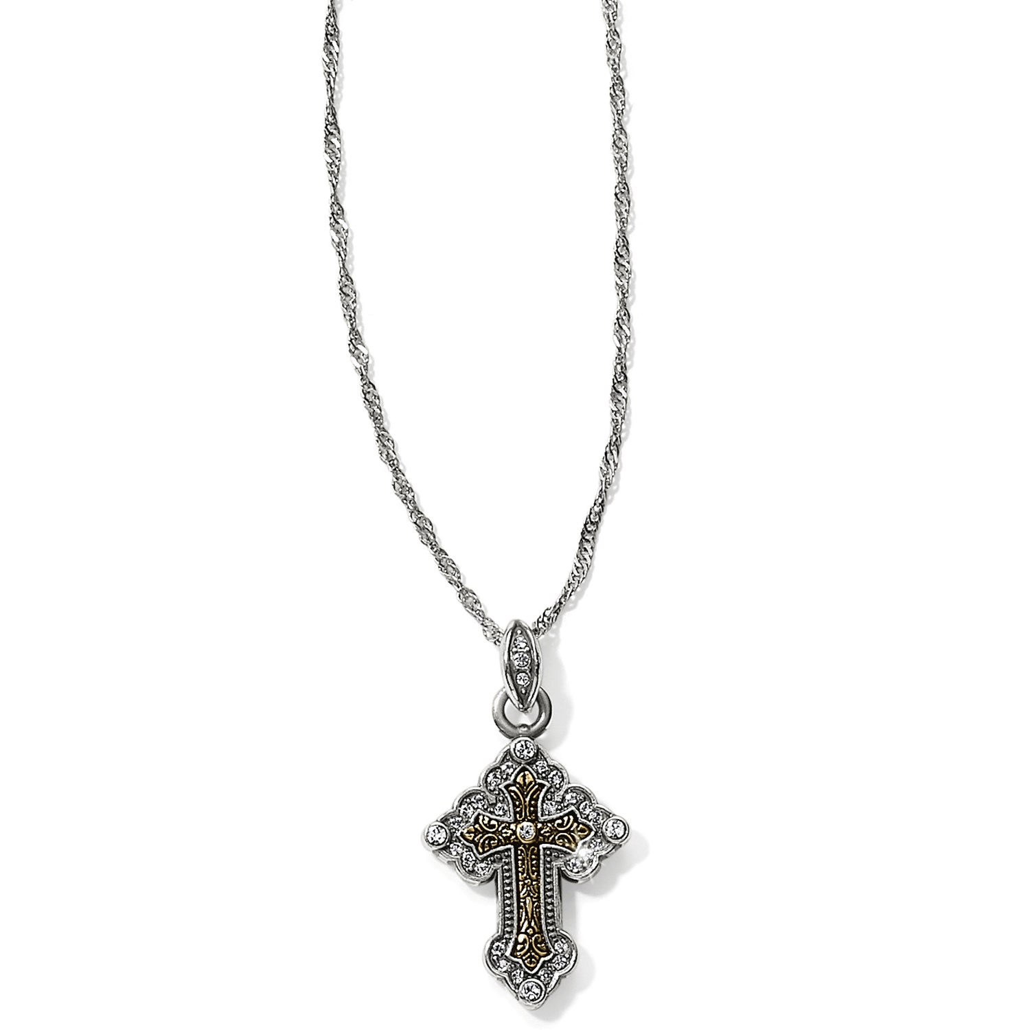 Greek Petite Cross Necklace JL9052 Necklaces Brighton