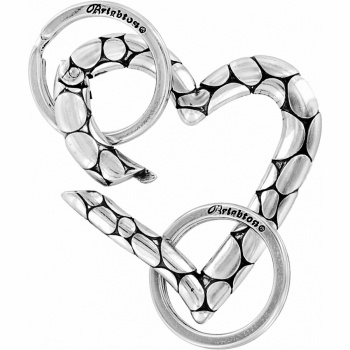 Pebble Heart Valet Key Fob E13390 key fob Brighton