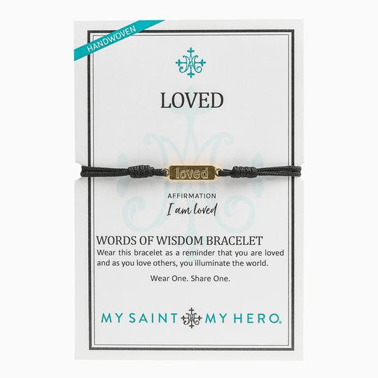Loved - Words of Wisdom Bracelet Bracelets My Saint My Hero