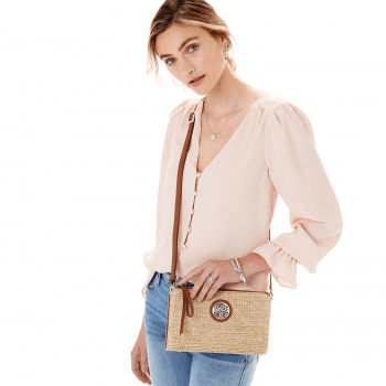 Contempo Straw Pouch E53504 straw Brighton