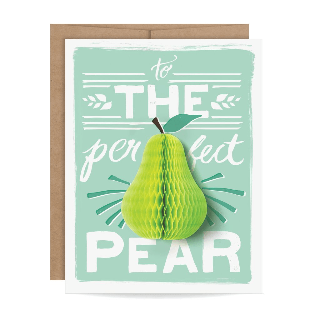 Pear Pop-up Card cards Johnathan Michael's Boutique