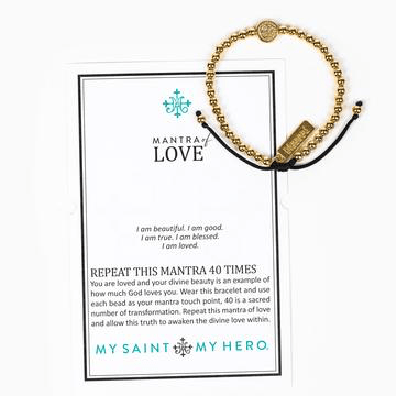 Mantra of Love Gold Bracelet Bracelets My Saint My Hero