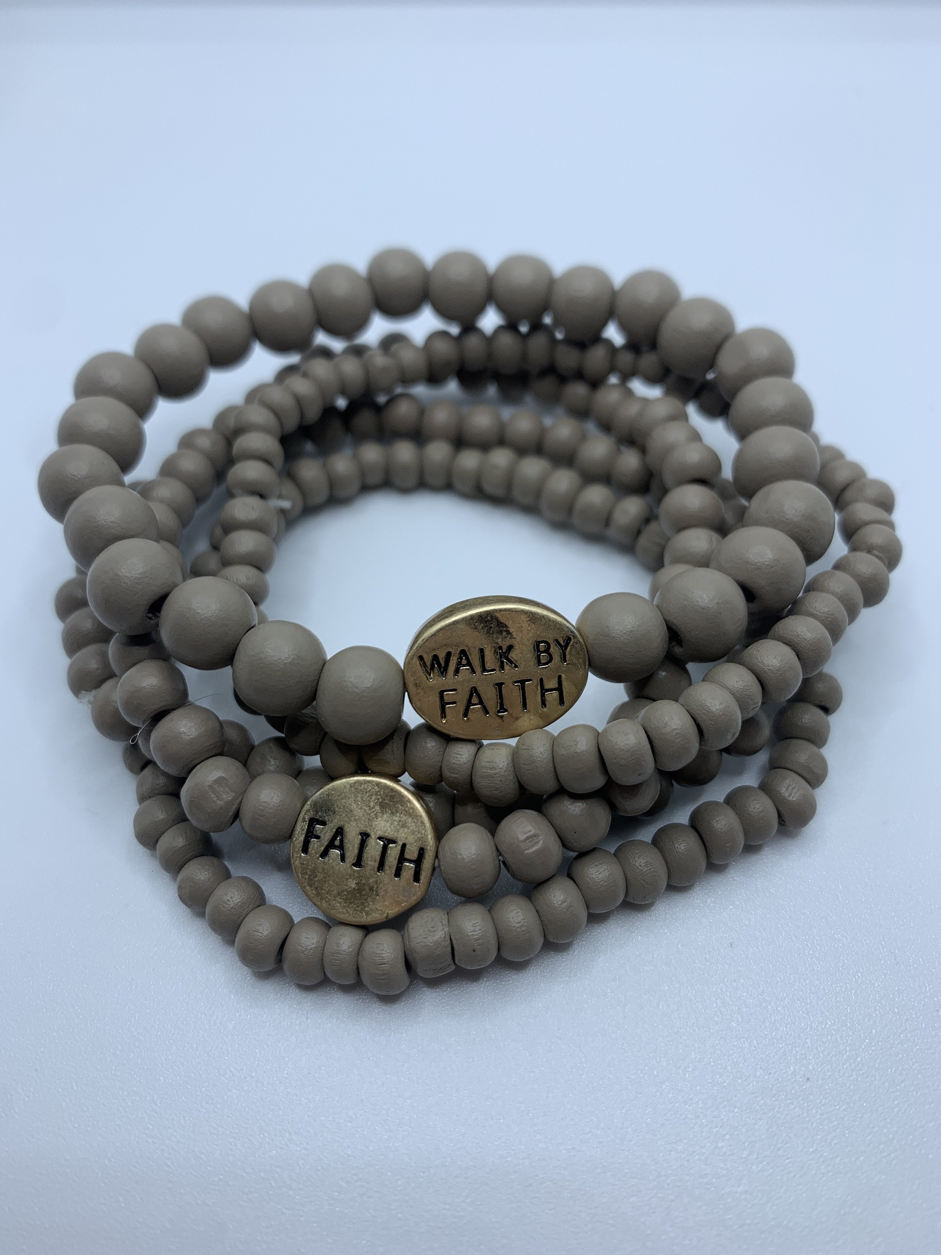 Walk By Faith Beaded Bracelet Bracelets Johnathan Michael's Boutique