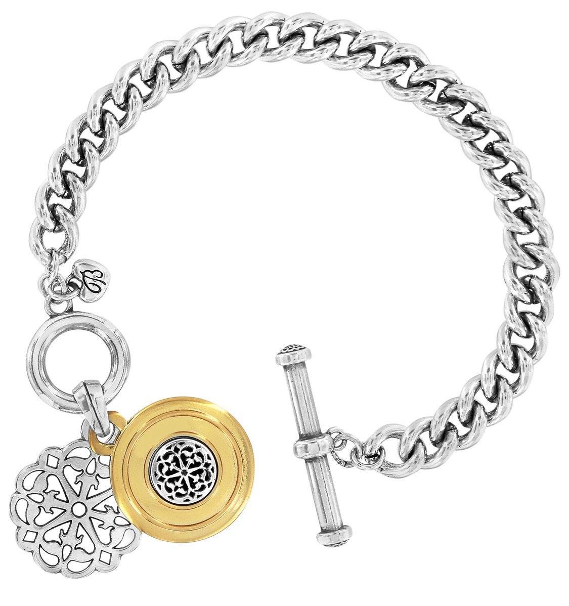 Ferrara Two Tone Toggle Bracelet JF6662 Bracelets Brighton