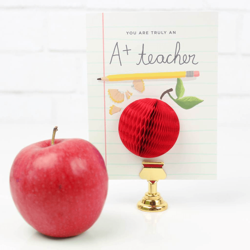 A+ Teacher Pop-up Card Card Johnathan Michael's Boutique