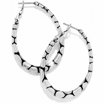 Pebble Oval Hoop Earrings JE0350 Earrings Brighton