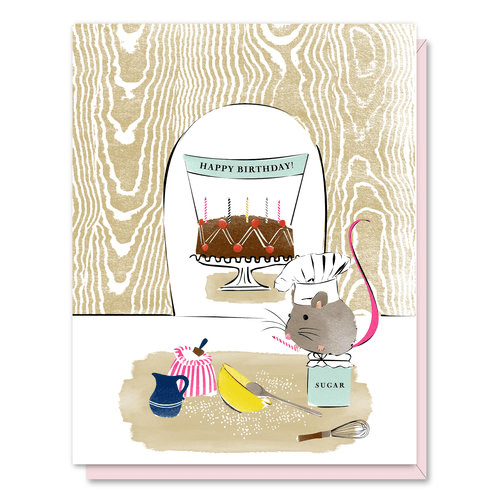 Baker Mouse Birthday Card driscoll design