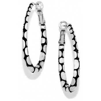 Pebble Oval Hoop Earrings JE0350 Earrings Brighton