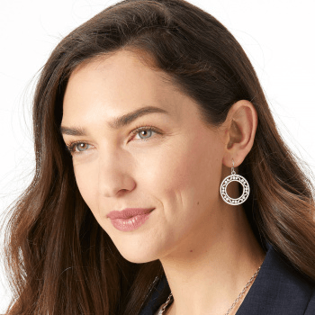 Contempo Open Ring French Wire Earrings JA5380 Earrings Brighton