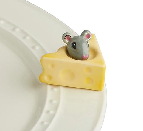 Cheese Please Mouse & Cheese Mini A223 Home Decor Nora Fleming