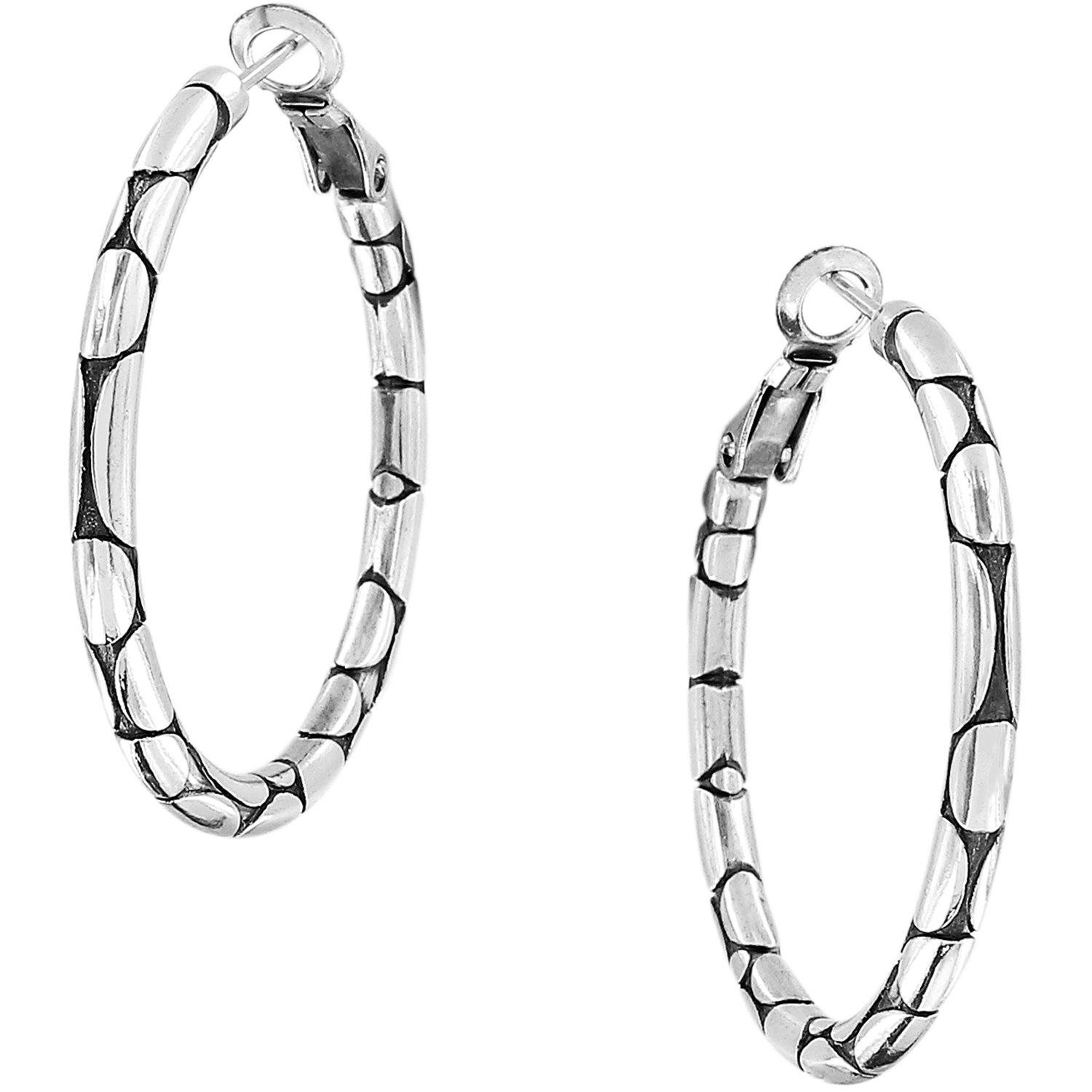 Pebble Small Hoop Earrings JA5420 Earrings Brighton