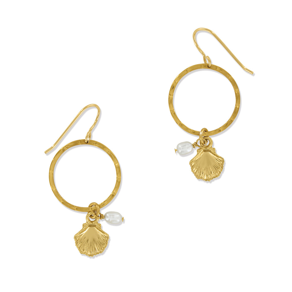 Sunset Cove Pearl French Wire Earrings - JA9999