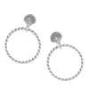 Silver Shells Hoop Earrings - JA9998