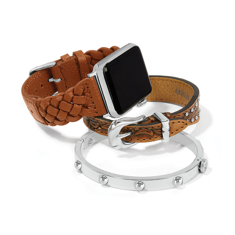 Sutton Braided Leather Watch Band - W2042B