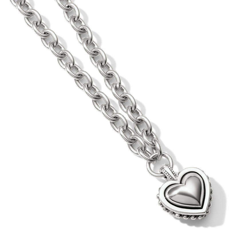 Pretty Tough Bold Heart Necklace - JM6670