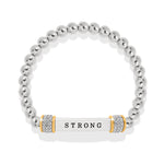 Meridian Strong Two Tone Stretch Bracelet - JF0186