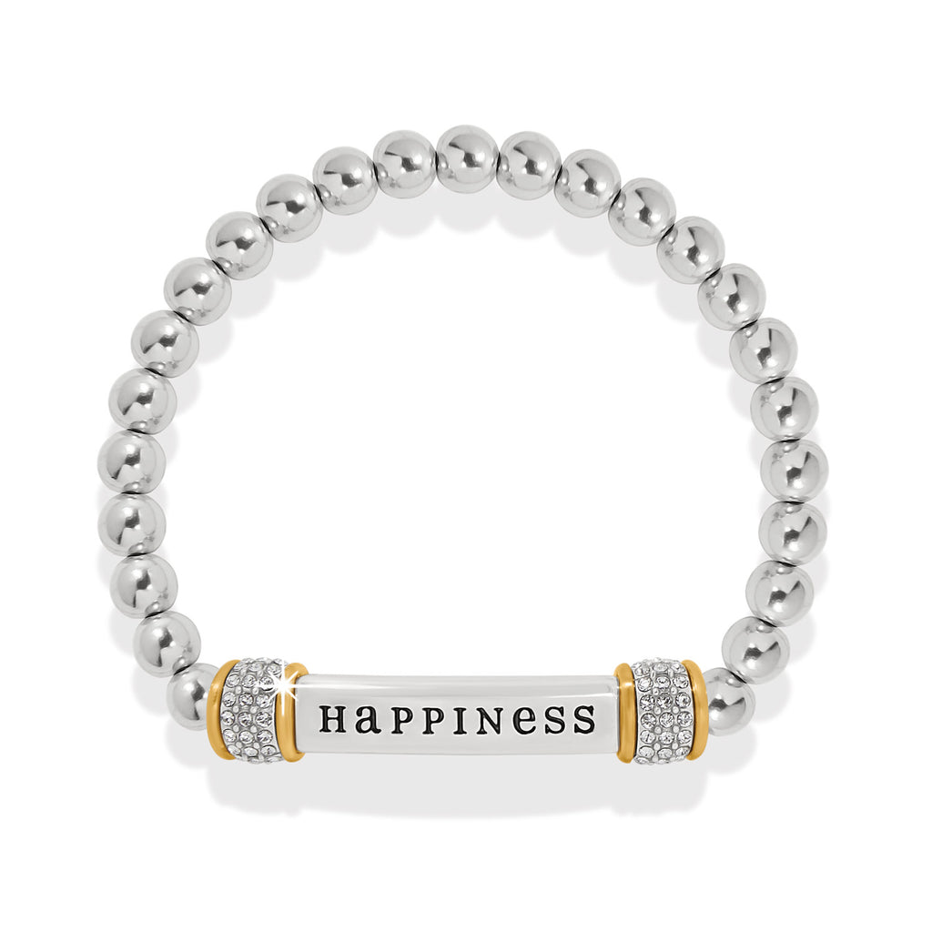 Meridian Happiness Two Tone Stretch Bracelet - JF0189