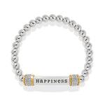 Meridian Happiness Two Tone Stretch Bracelet - JF0189