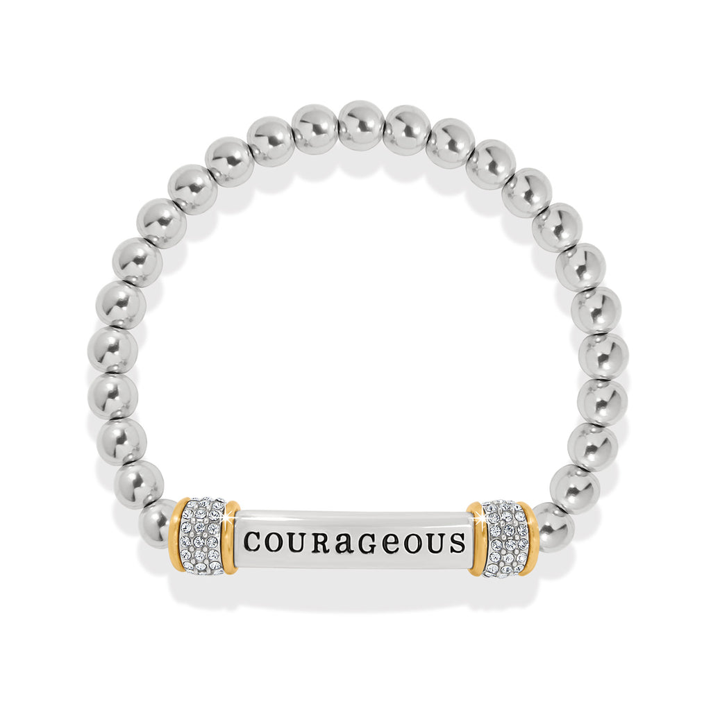Meridian Courageous Two Tone Stretch Bracelet - JF0190