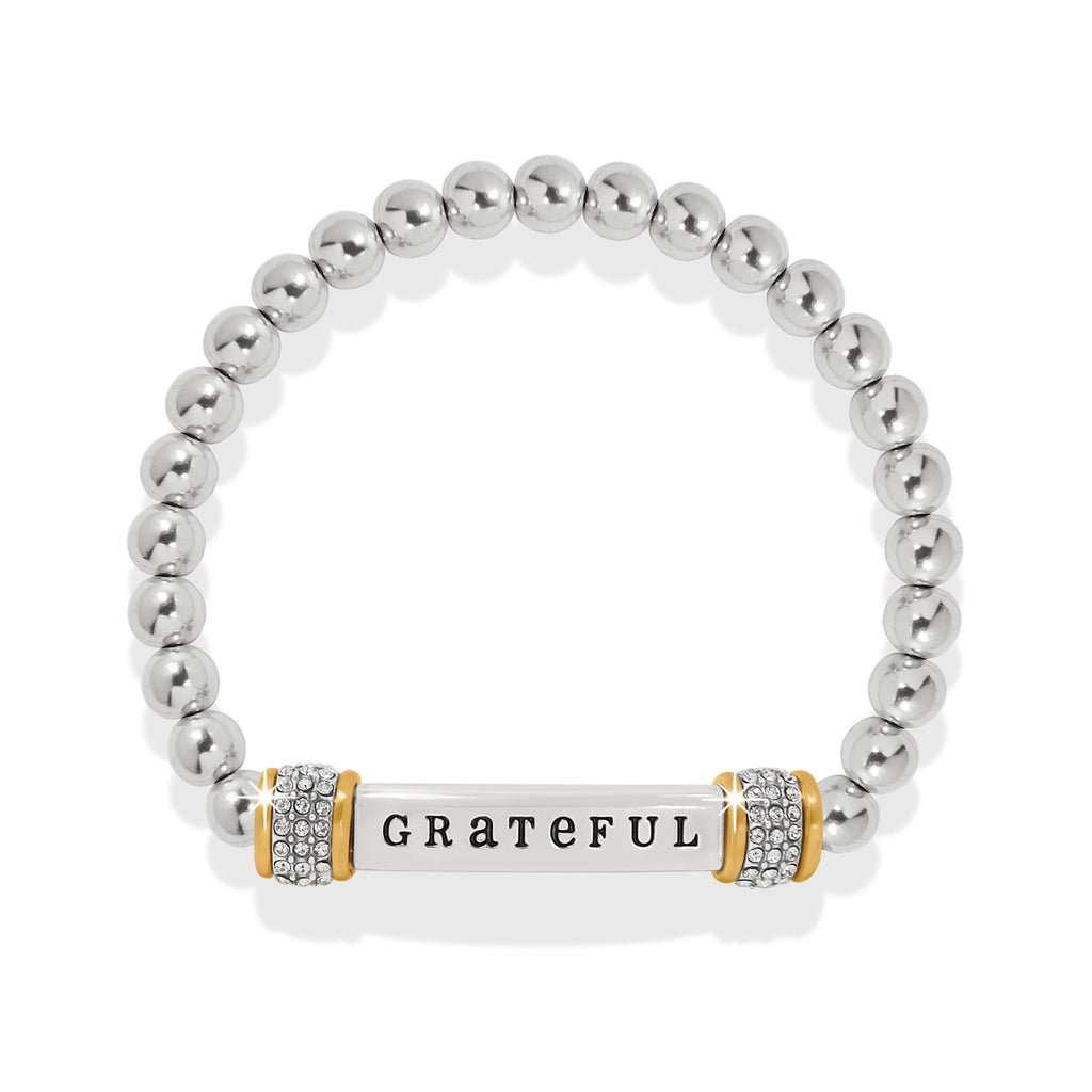 Meridian Grateful Two Tone Stretch Bracelet - JF0187