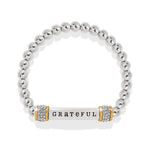 Meridian Grateful Two Tone Stretch Bracelet - JF0187