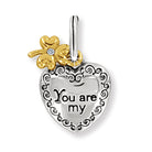 Lucky Twirl Heart Charm