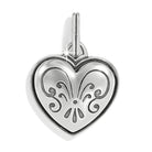 One Heart Etched Love Charm