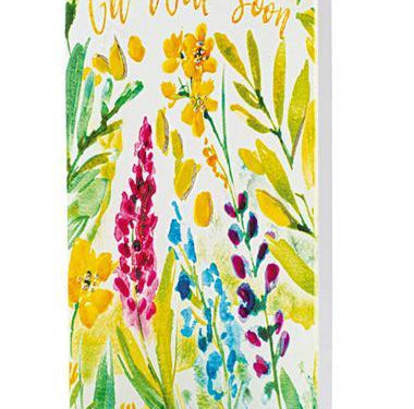 Get Well Soon Floral Hand Painted Flaytz Candle Apparel & accessories Flaytz Candle 