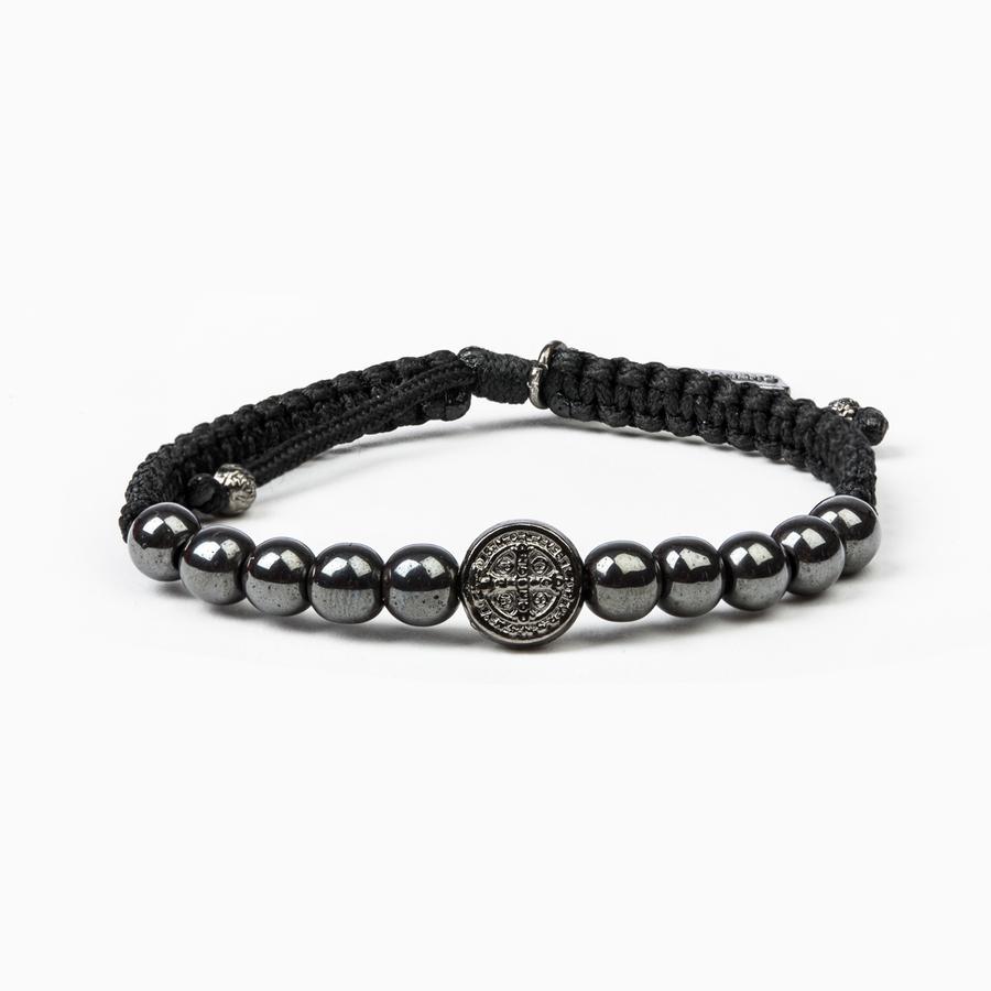 Wake Up and Pray Meditation Bracelet - Hematite My Saint My Hero 