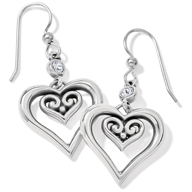 Alcazar Duet Heart French Wire Earrings ja8021
